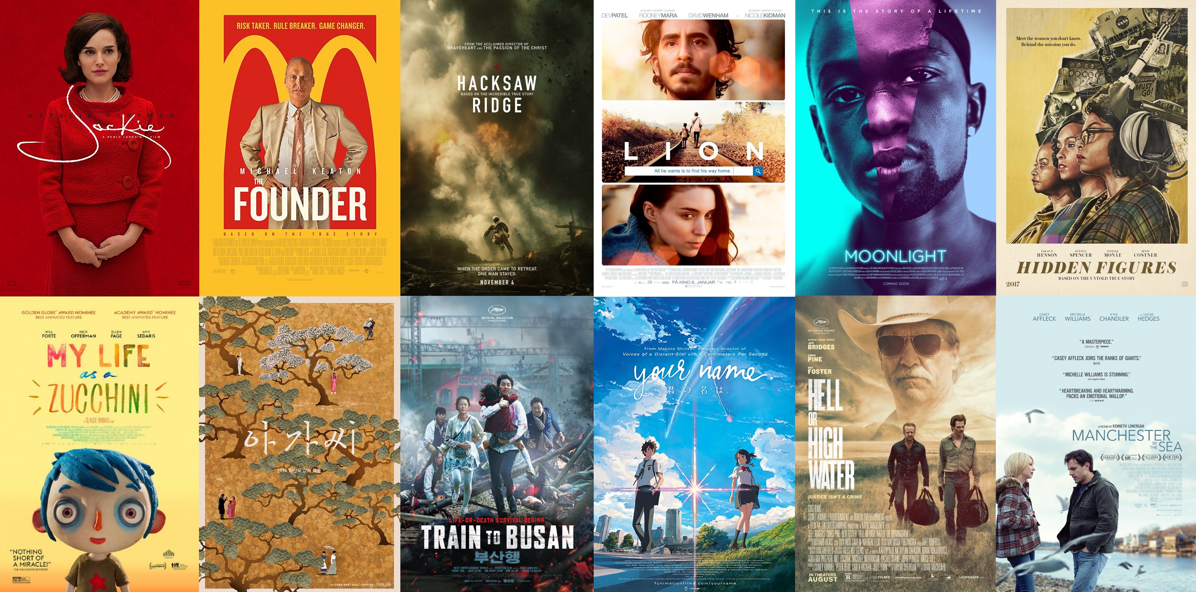 posters de películas del 2016 vistas en 2017